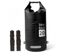Monetais Tiras Reflectantes de Bolsa Seca con Tapa Enrollable de PVC Impermeable de 20 litros
