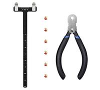 Monetais Tiro con Arco, Punta de Nocking, alicates, Regla con Forma, Cuerda para Arco, Juego de Golpe, Kit de de Flecha