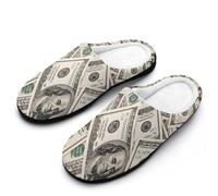 Money American Hundred Dollar Bills - Pantuflas de casa para hombre, para interiores y exteriores, con suela de goma, Estilo:, 42.5 EU