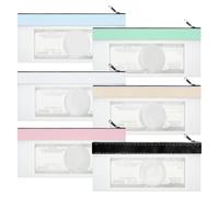 Money Bag For Cash - Storage Bag Money Bâg | Coin Bâg | 6-Piece Clear Zippered Wallet Set, TPU Transparent, 7.87x3.94 Inches, For Coin Bills Cosmetics Cards, Bank Deposit Organizer
