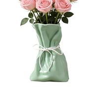 Money Bag Vase - Resin Modern Art Decorative Container, Charm Symbol Flower Vase with High Capacity Mouth, Gold Wealth Bag Sculpture, Home Table Centerpiece, Living Room Decor for Farmhouse