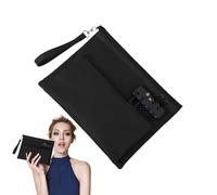 Money Bag with Lock, Waterproof Cash Pouch, Double-Layer Zippered Safe Bags, Portable Organizer Documents & Valuables, Lockable Money Holder for Travel, Home, Use