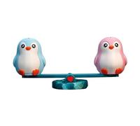 Money Bank - Double Penguin Seesaw Coin Saving Toys | Money Saving Box for Birthday and Home Living Room, Kitchen Shelf Decor with Interactive Seesaw, Nursery Piggy Bank