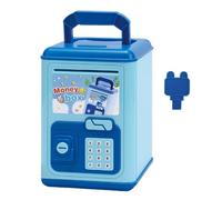 Money Bank, Electronic Coin Cash Keeper, Musical Saving Bank with Sound Effects, 5.12x5.12x7.48 Inches, for Kids, Boys, Girls, 5-10 Years, Christmas, Birthday, Easter, Home, Outdoor, Travel