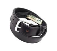 Money Belt - Men's Leather Money Belts, Travel Security moneeyy Belt, Security diversiion Safe Storage Accessories for Cash Receipts Valuables Memory Cards Keys, Moneys Pocket Travel Leather Belts