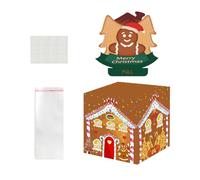 Money Box - Pop Christmas Cash Box, 50-Pocket Roll Card Dispenser | Sturdy Paper, Fun and Interactive for Adults Family Carnival Kids Friends Party Entertainment