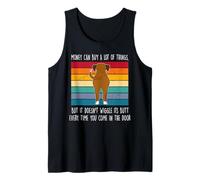 Money Can Buy A Lot of Things Funny Boxer Dog Lovers Camiseta sin Mangas