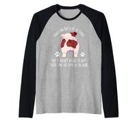Money Can Buy A Lot of Things Funny Bulldog Dog Lovers Camiseta Manga Raglan