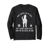 Money Can Buy A Lot of Things Funny Dalmatian Dog Lovers Manga Larga