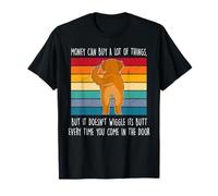 Money Can Buy A Lot of Things Funny Golden Retriever Dog Camiseta