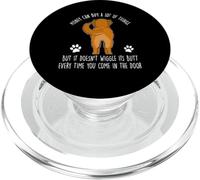 Money Can Buy A Lot of Things Funny Golden Retriever Dog PopSockets PopGrip para MagSafe