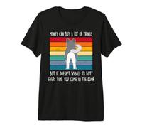 Money Can Buy A Lot of Things Siberian Husky Dog Lovers Camiseta Premium