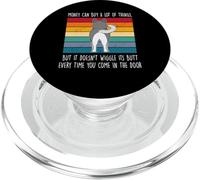 Money Can Buy A Lot of Things Siberian Husky Dog Lovers PopSockets PopGrip para MagSafe