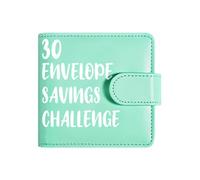 Money Challenge Book - Planificador de presupuesto de piel sintética