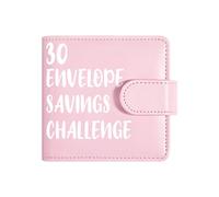 Money Challenge Book - Planificador de presupuesto de piel sintética