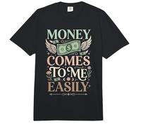 Money Comes To Me Easily Manifestación de Riqueza Comfort Colors Adult Heavyweight T-Shirt
