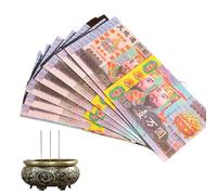 Money del antepasado - Los antepasados bendicen, deseando dinero | Hell Bank nota, papel moneda chino Joss, dinero fantasma espiritual para quemar, suministros de sacrificio tradicionales, buen