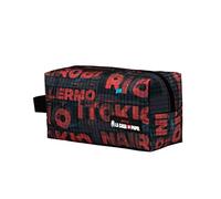 Money Heist La Casa de Papel Cities-Bolsa de Aseo Brick, Rojo, 28 x 12 cm