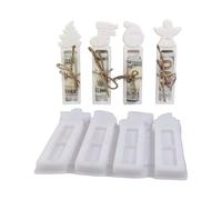 Money Holder Mold - Silicone 17.9cm, Casting Decoration Mould, 4-cavity Set | Cash Holder Tool, Holiday Handcraft Kit For Home, Classroom, Office, Christmas Projects