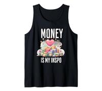 Money Is My Inspo Lindo Diseño Estético Camiseta sin Mangas