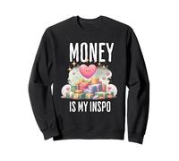 Money Is My Inspo Lindo Diseño Estético Sudadera