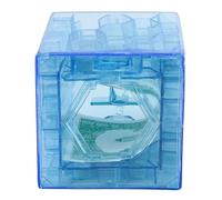 Money Maze Box for Cash Funny Maze Money Box Azul Translúcido para Cash Bank Play Toys para niños Adultos, Decoraciones al Aire Libre