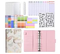 Money Organizer For Cash - A6 Binder Planner With Zipper Pouch, 7.48x5.31 Inches Money Budget Binder For Men Women Boys Youth Teens Wife Husband Son Daughter Family Friends