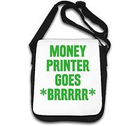 Money Printer Goes BRRRRR - Bolsa de hombro con texto en inglés "End The Fed", color blanco, White, Talla única