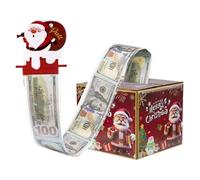 Money Pull Box, Holiday Cash Box, Festive Money Holder, Cash Present Box, Christmas Cash Box Presents, Christmas Favor Box, Fun Christmas Money Box, Christmas Cash Box for Families