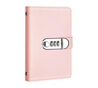 Money Saving Book With Leather Cover - Lockable Savings Challenge Binder | A6 Budget Planner With 100 Envelopes | Perfect For Tracking Expenses At Home Office School Or Travel For Adults Kids Students