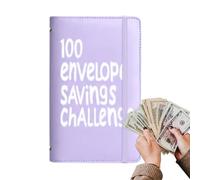 Money Saving Challenge - 100 Envelopes Budget Binder Book, 100 Days Tracker Planner to Save 5050 Dollars | Envelope Budget Organizer for Home, Office, School, Men, Women, Adults, Children