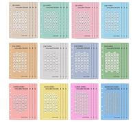 Money Saving Challenge Trackers - A6 Cash Budget Planner Sheets, 48pcs Savings Goal Cards Inserts For 6 Ring Binder Finance Tracking Cash Envelope Budget Control Money Management System