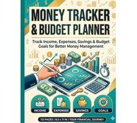 Money Tracker & Budget Planner: Track Income, Expenses, Savings & Budget Goals for Better Money Management