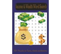 Money & Wealth Word Search Puzzle Book: Easy to Read Print for Gifting, Anxiety Relief & Free Time Fun- 6x9 Inches, 110 Pages
