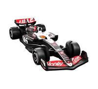 MoneyGram Haas VF-24 Kevin MAGNUSSEN n° 20 - Modelo de Coche a Escala 1:64 - Longitud 8 cm - JBM10