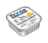 Monge Alimento alimenticio húmedo para perros monoproteico, fruta, pavo y cítricos, 150 x 24 g