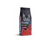 Monge BWILD Adult Deer, Comida para Perros con Carne de Ciervo Magra, Alimento Seco para Perros con Bajos Cereales, Rico en Fibra y Vitaminas, 12 kg