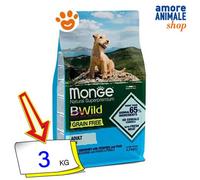 Monge Bwild Perro Sin Grano Adulto Mini Con Anchoas, Patatas Y Guisantes 3 Kg