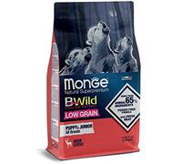 Monge BWILD Puppy Deer, Comida para Perros para Todas Las Razas (Comida para Cachorros, Comida Seca para Perros con Carne de Ciervo, Comida Seca para Perros con Bajos Cereales, Rica en Fibra y