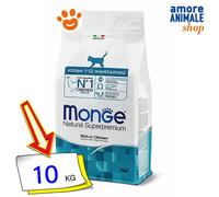 Monge Gato Natural Superpremium Gatito 10 Kg Para Gato Cachorro De Pollo