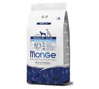 Monge Comida para Perros Cachorros y Junior de tamaño Mediano, 3 kg