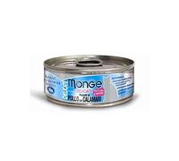 Monge Delicado Adulto Pollo con calamares, Comida húmeda para Gatos Adultos (Comida para Gatos a Base de Pollo y Calamar, Fuente de proteínas, sin conservantes añadidos, 80 g)