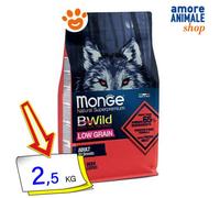 Monge Dog Bwild Pienso Seco Perros Adulto Todas Razas Venado 2,5/12 Kg