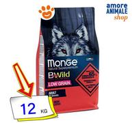 Monge BWILD Adult Deer, Comida para Perros para Todas Las Razas (alimento seco para Perros con Carne de Ciervo magra, alimento seco para Perros con Bajos Cereales, Muy Rico en Fibra y vitaminas,