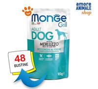 Monge Dog Grill Adulto Bacalao Comida Húmeda Para Perros Sobre 100 gr