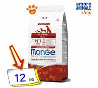 Monge Perro Adulto - Cordero, arroz y patata - Cantidad: 12 kg