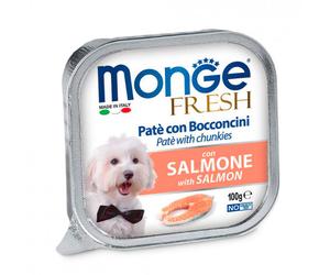Monge Fresh - Alimento en paté para perro adulto - Salmón - Cantidad: 100 g