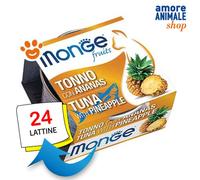 Monge Fruits Cat Adulto Pollo Y Piña Comida Húmeda Para Gatos Lata 80 gr