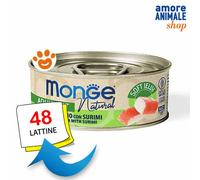 Monge Gato Natural Gelatina Atún Y Surimi Comida Húmeda Para Gatos Lata De 80 Gr