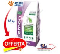 Monge Gemon Mediano Adulto Cordero Y Arroz 15 Kg - Croquetas Para Perros Adultos